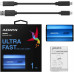 Внешний SSD A-Data 1000Gb ASE800 (ASE800-1TU32G2-CBL); 1.8"; USB 3.2 Gen 2x2 Type-C; Black